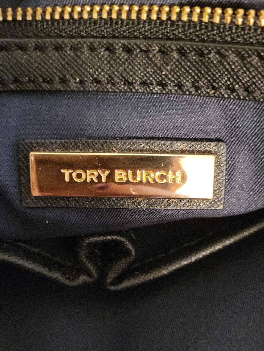 Tory Burch Black Saffiano Leather Tote - Picture 2 of 5